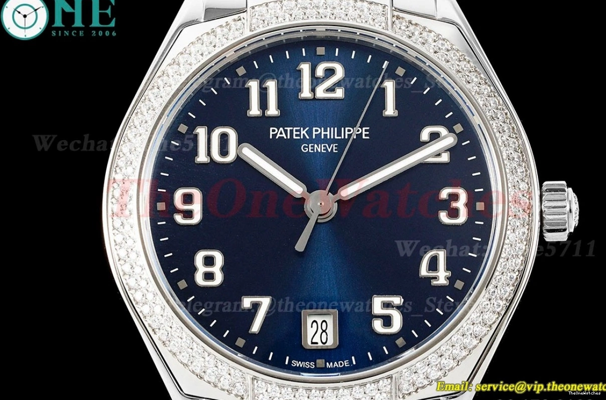 SS Dia 7300 36mm Dial PPF TWENTY~4 Ladies SS Blue 324SC 0123